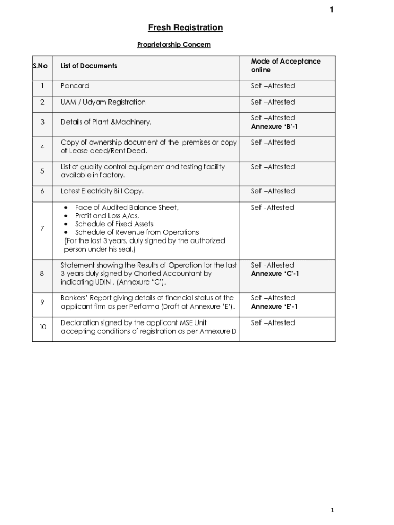 Fillable Online Registering a Sole Proprietorship Department