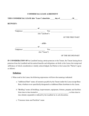 Commercial Lease Agreement