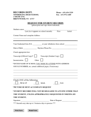 Fillable Online 19 Printable high school transcript template Forms ...