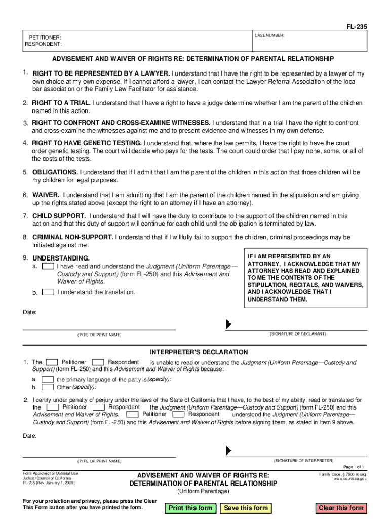 ca waiver rights Preview on Page 1