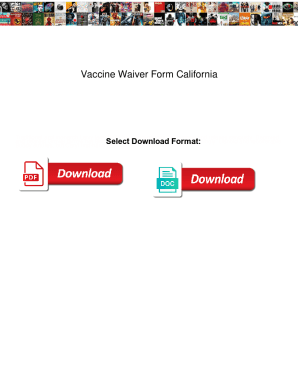 Vaccine Waiver Form California. Vaccine Waiver Form California netgate