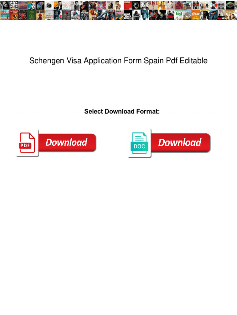 Fillable Online Schengen Visa Application Form Spain Pdf Editable Schengen Visa Application fillable-schengen-visa-application-form-spain-printable-forms-free-online