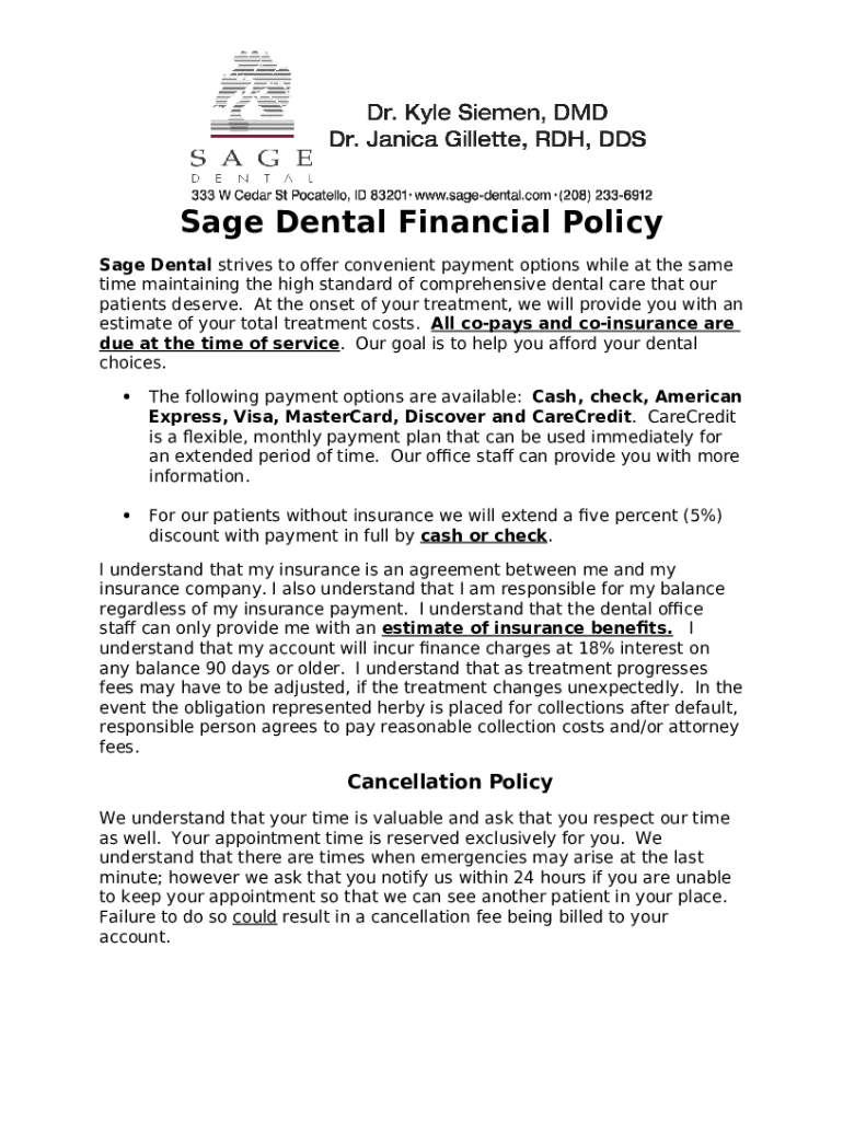Sage DentalWe Want You to Love Your Smile Doc Template pdfFiller