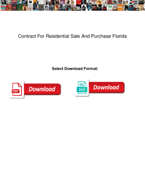 Contract For Residential Sale And Purchase Florida. Contract For Residential Sale And Purchase Florida means