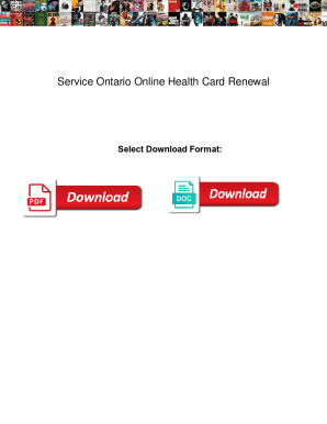 service ontario renew health card