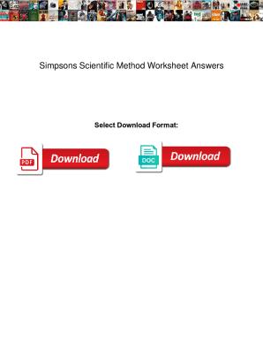 Fillable Online Simpsons Scientific Method Worksheet Answers Simpsons Fillable Online Simpsons Scientific Method Worksheet Answers Simpsons