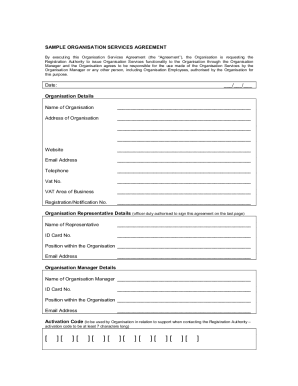 Organisation Services Agreement - Identity Malta