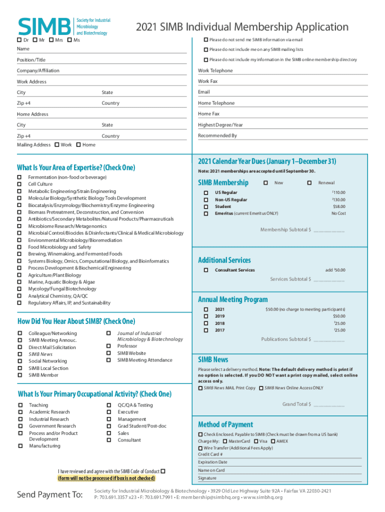 MembershipSociety for Industrial Microbiology and Call for Papers - ConfexMembershipSociety for Indu Preview on Page 1