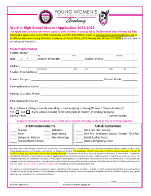 Fillable Online English HS YWA One-Page Application 2122.docx Fax Email Print - pdfFiller