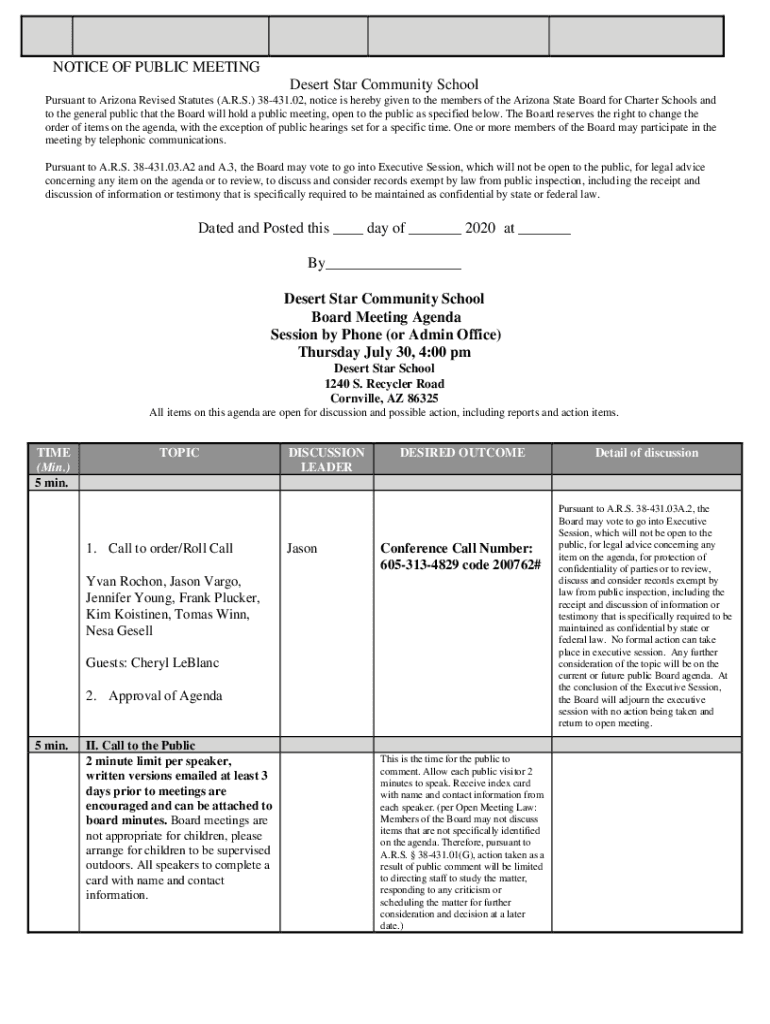 Fillable Online School Board Park School District Fax