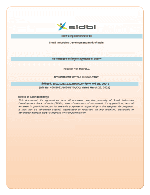 REQUEST FOR PROPOSAL - APPOINTMENT OF TAX CONSULTANT ...