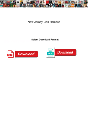 New Jersey Lien Release. New Jersey Lien Release vipzone