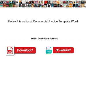 Printable International Fedex Invoice