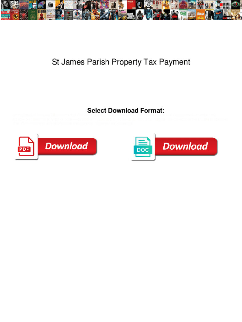 Fillable Online St James Parish Property Tax Payment. St James Parish