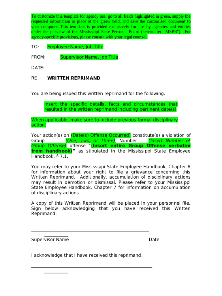 Top 10 SAMPLE REPRIMAND LETTER FOR ABSENTEEISM On Signci Doc 