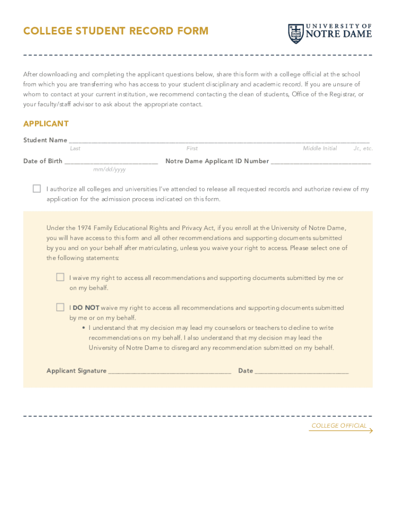 Fillable Online admissions nd Office of the Registrar Forsyth Tech