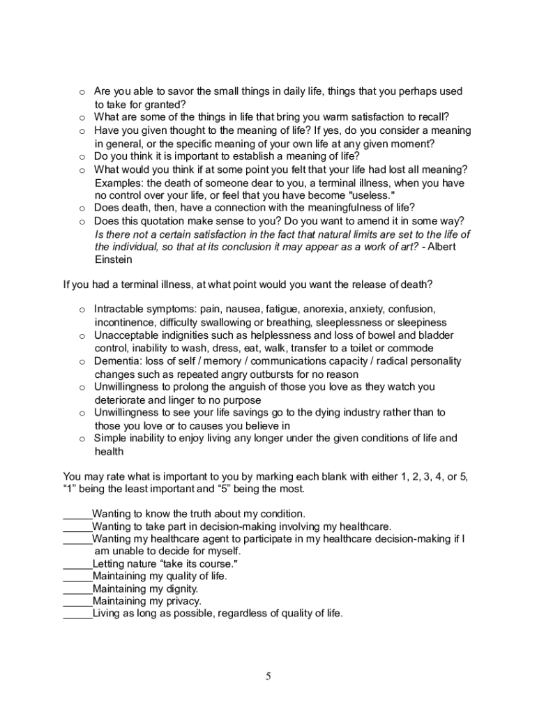 Fillable Online Free Colorado Advance Directive Form PDF eForms Fax