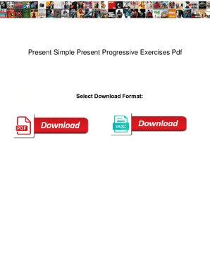 Fillable Online Present Simple Present Progressive Exercises Pdf ...