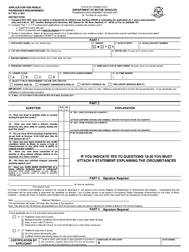 p endorsement form Preview on Page 1