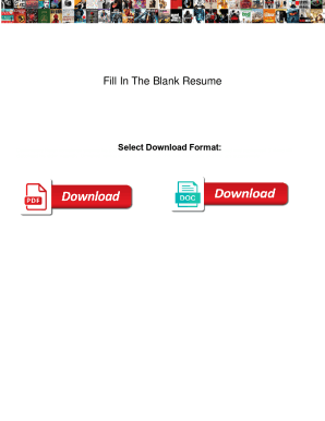 Fill In The Blank Resume. Fill In The Blank Resume pianos