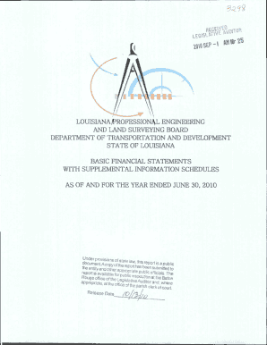 LOUISIANA PROFESSIONAL ENGINEERING AND LAND SURVEYING BOARD visual data 4