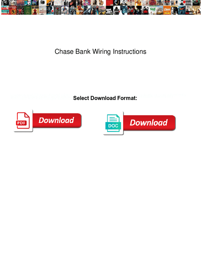 Fillable Online Chase Bank Wiring Instructions. Chase Bank Wiring Instructions pools Fax Email