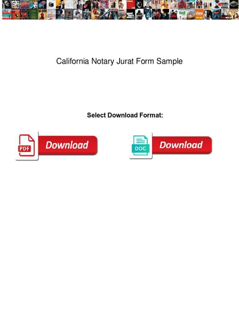 Fillable Online California Notary Jurat Form Sample California Notary Fillable Online California Notary Jurat Form Sample California Notary