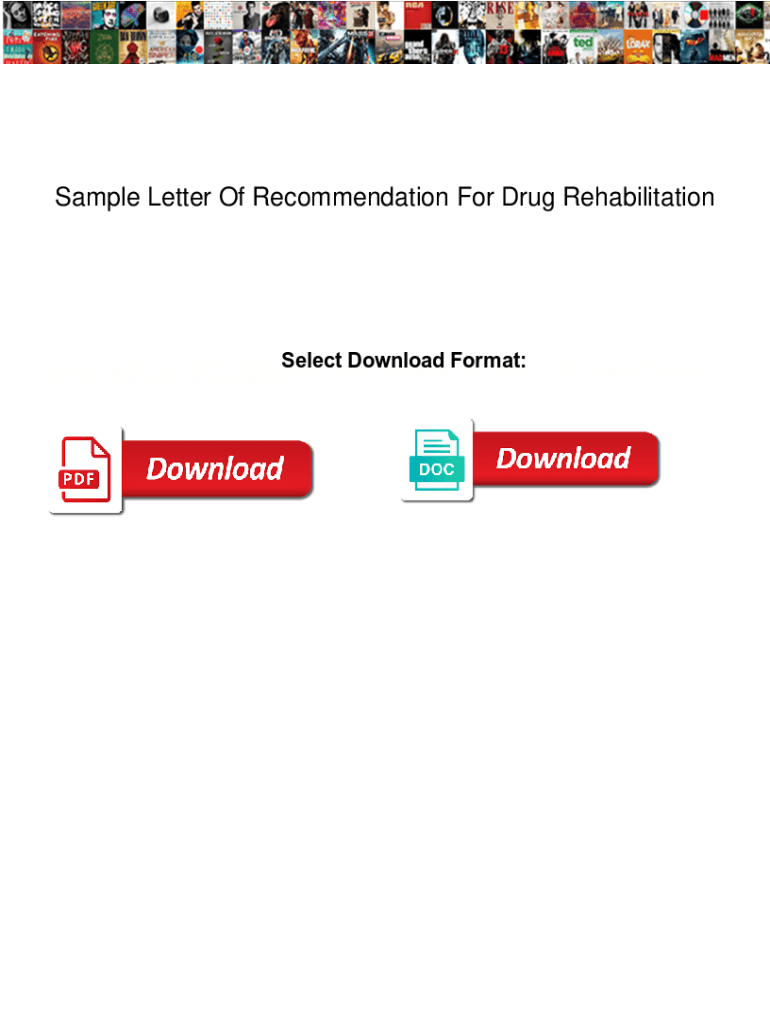 Fillable Online Sample Letter Of For Drug Rehabilitation