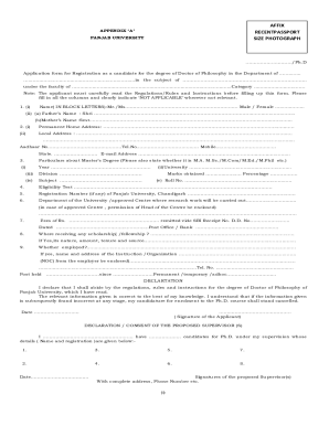 puchd phd application form