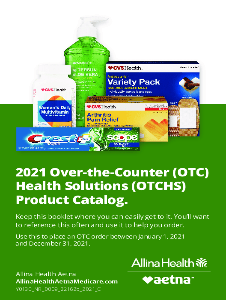 Fillable Online 2021 OvertheCounter Health Solutions (OTCHS) Product