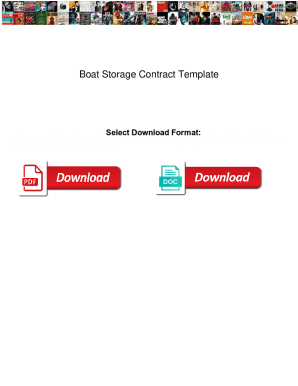 Boat Storage Contract Template. Boat Storage Contract Template outdoor