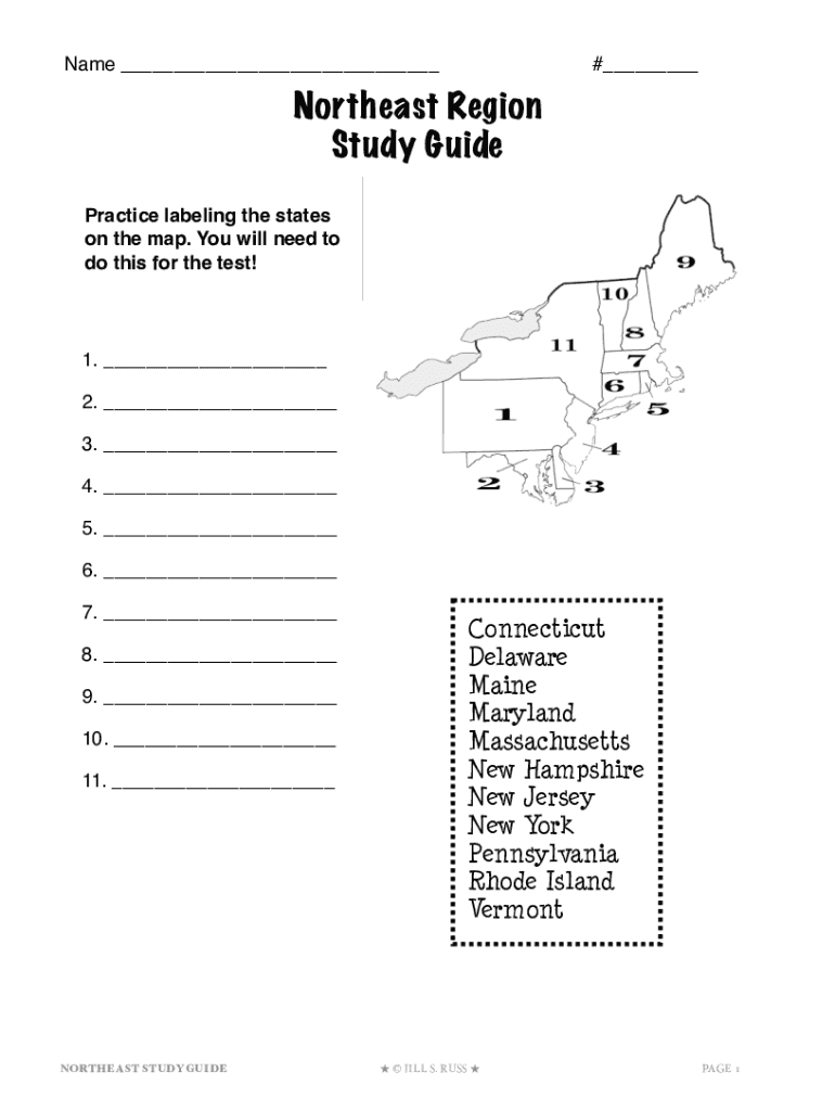 Northeast Region Study GuideNortheast Region Study GuideNortheast Region Study GuideNortheast Region Preview on Page 1