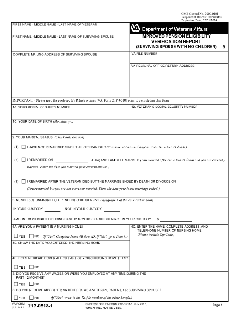 va form 21p 0969 Preview on Page 1