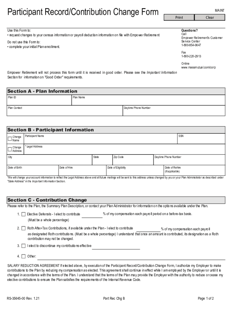 Maintaining Your Retirement Plan Records - IRS tax forms Preview on Page 1