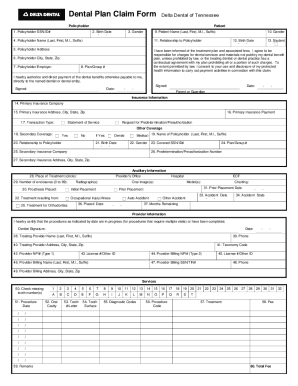 tennessee.deltadental.comcontentdamDental Plan Claim Form Delta Dental of Tennessee