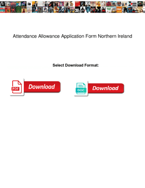 attendance allowance application