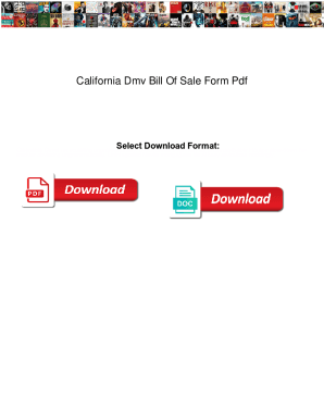 Fillable Online California Dmv Bill Of Sale Form Pdf. California Dmv ...