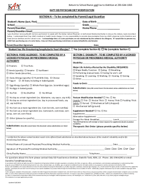 21-22 Diet Modification Form