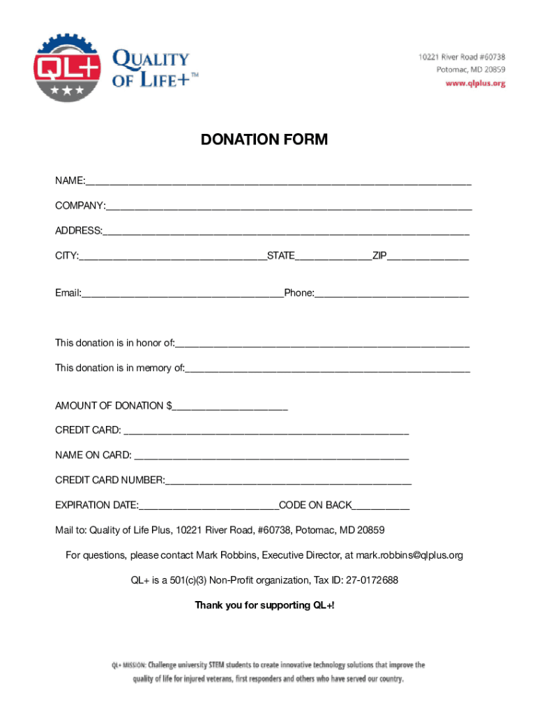 Fillable Online WALK FOR HOPE DONATION FORM Fax Email Print - pdfFiller