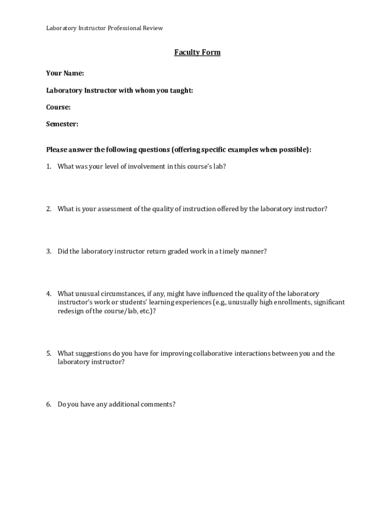Fillable Online Faculty Form Fax Email Print Pdffiller Fillable Online Faculty Form Fax Email Print Pdffiller