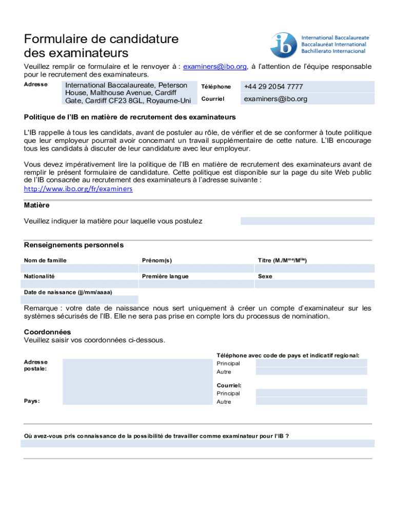 Form preview