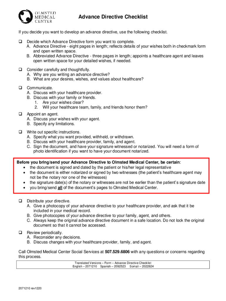 fillable-online-form-advance-directive-checklist-fax-email-print-pdffiller