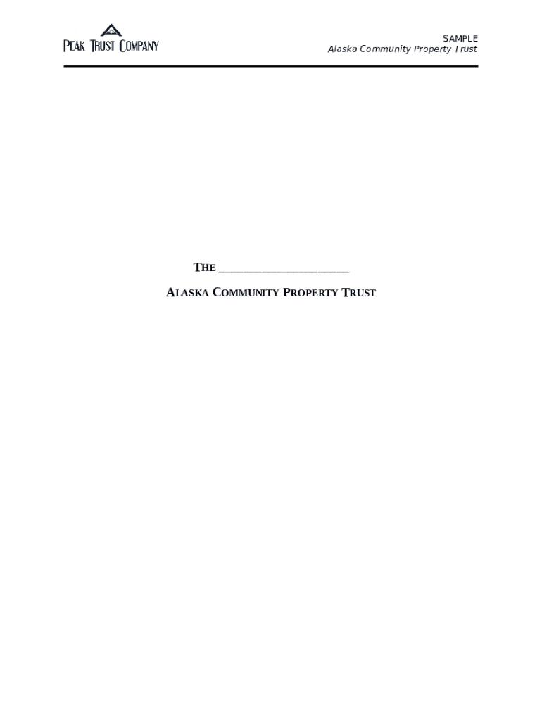 TABLE OF CONTENTS Peaktrust Doc Template PdfFiller
