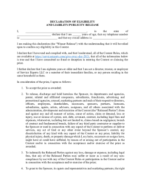 Affidavit of Eligibility - agbr.com