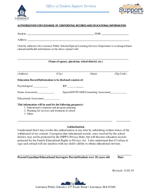 Fillable Online Authorization for Release Exchange of Records Fax Email ...