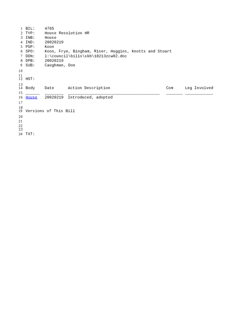 20012002 Bill 4763 Williamsburg County, property tax Doc Template