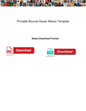 Fillable Online Printable Bounce House Waiver Template. Printable ...