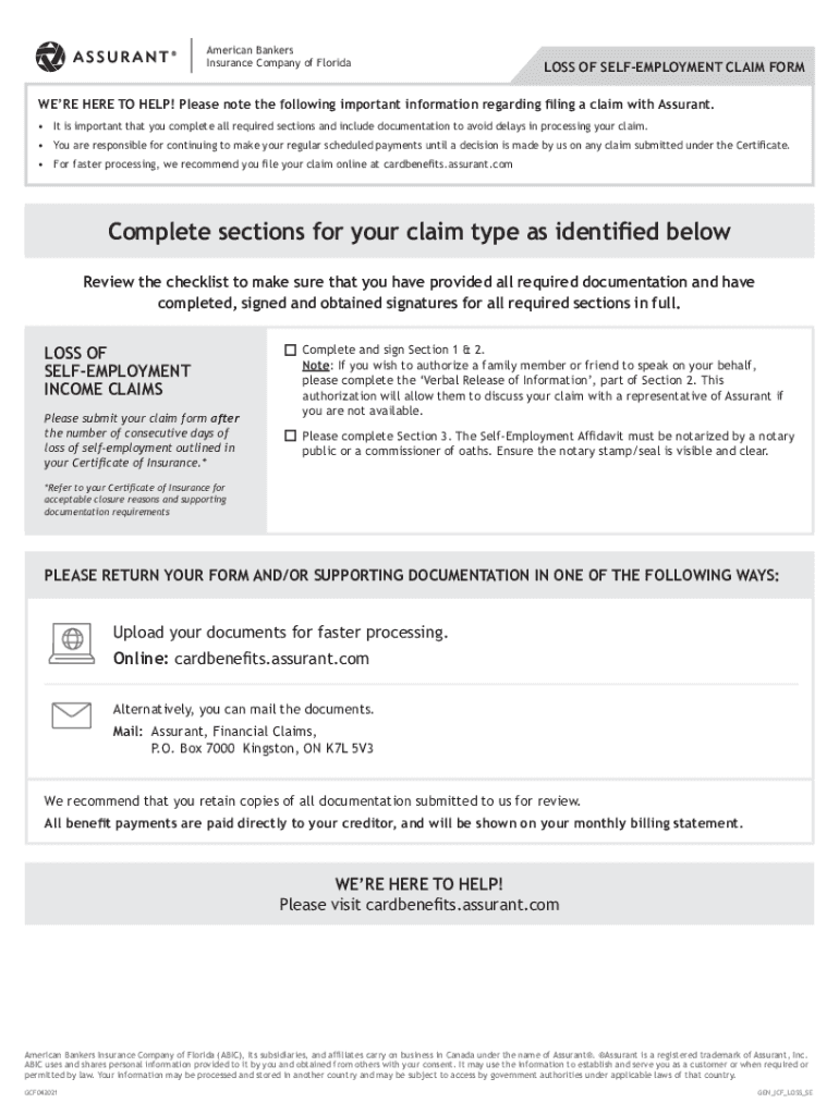 Fillable Online For faster processing, we you file your claim