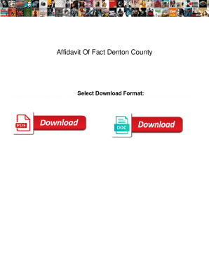 Affidavit Of Fact Denton County. Affidavit Of Fact Denton County sibeam