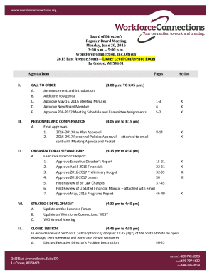 Agenda Item Pages Action - Workforce Connections, Inc.